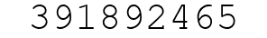 Number 391892465.