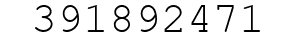 Number 391892471.