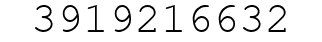 Number 3919216632.