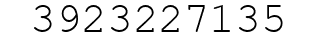 Number 3923227135.