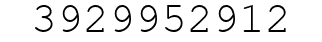 Number 3929952912.