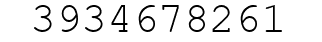 Number 3934678261.