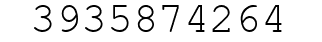 Number 3935874264.