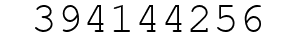 Number 394144256.
