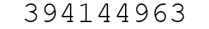 Number 394144963.