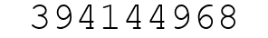 Number 394144968.