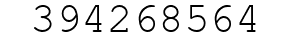 Number 394268564.