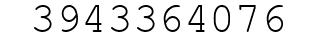 Number 3943364076.