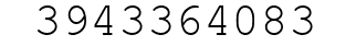 Number 3943364083.