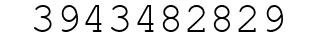 Number 3943482829.