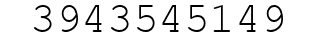 Number 3943545149.