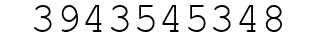 Number 3943545348.