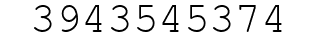 Number 3943545374.