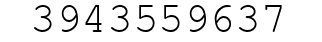 Number 3943559637.