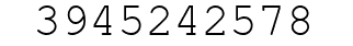 Number 3945242578.