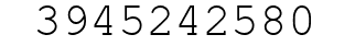 Number 3945242580.