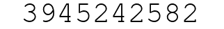 Number 3945242582.