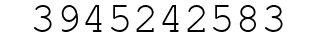 Number 3945242583.