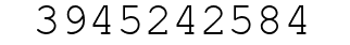 Number 3945242584.