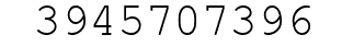 Number 3945707396.