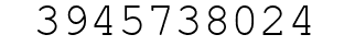 Number 3945738024.