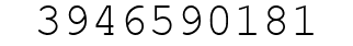 Number 3946590181.