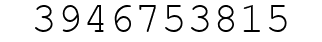 Number 3946753815.