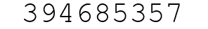 Number 394685357.