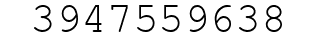 Number 3947559638.