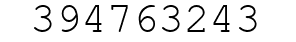 Number 394763243.