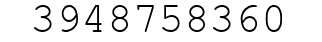 Number 3948758360.