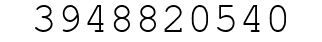 Number 3948820540.