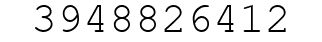 Number 3948826412.