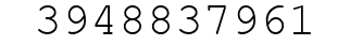Number 3948837961.