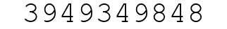 Number 3949349848.