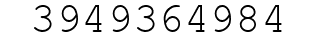 Number 3949364984.
