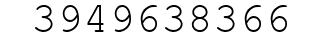 Number 3949638366.