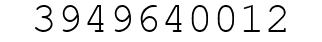 Number 3949640012.