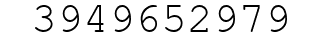 Number 3949652979.