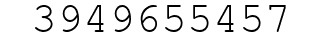 Number 3949655457.