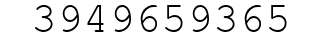 Number 3949659365.