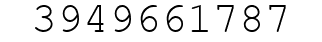 Number 3949661787.