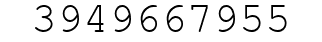 Number 3949667955.