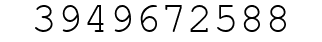 Number 3949672588.
