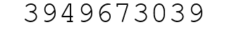Number 3949673039.