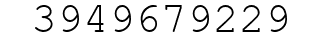 Number 3949679229.