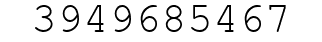 Number 3949685467.