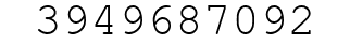 Number 3949687092.