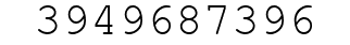Number 3949687396.