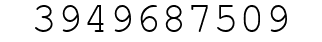 Number 3949687509.